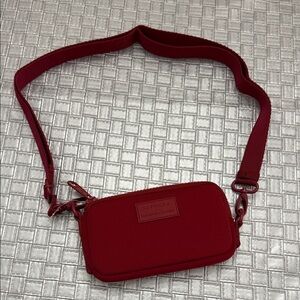 Sephora x Dagne Dover Red Mara Neoprene Phone Sling Crossbody Bag NWOT